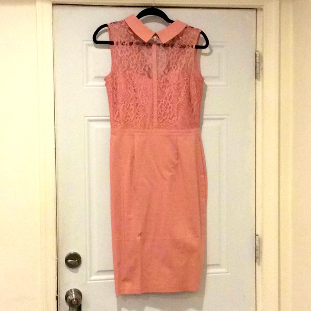 Pink / blush lace dress